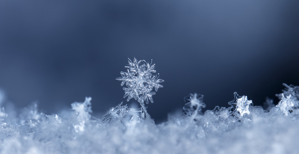 Schneekristall