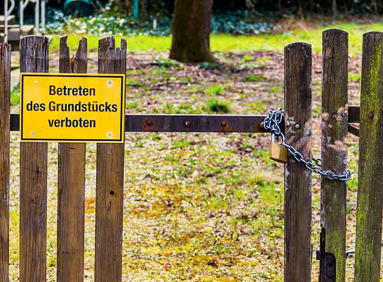 Abgeschlossener Garten
